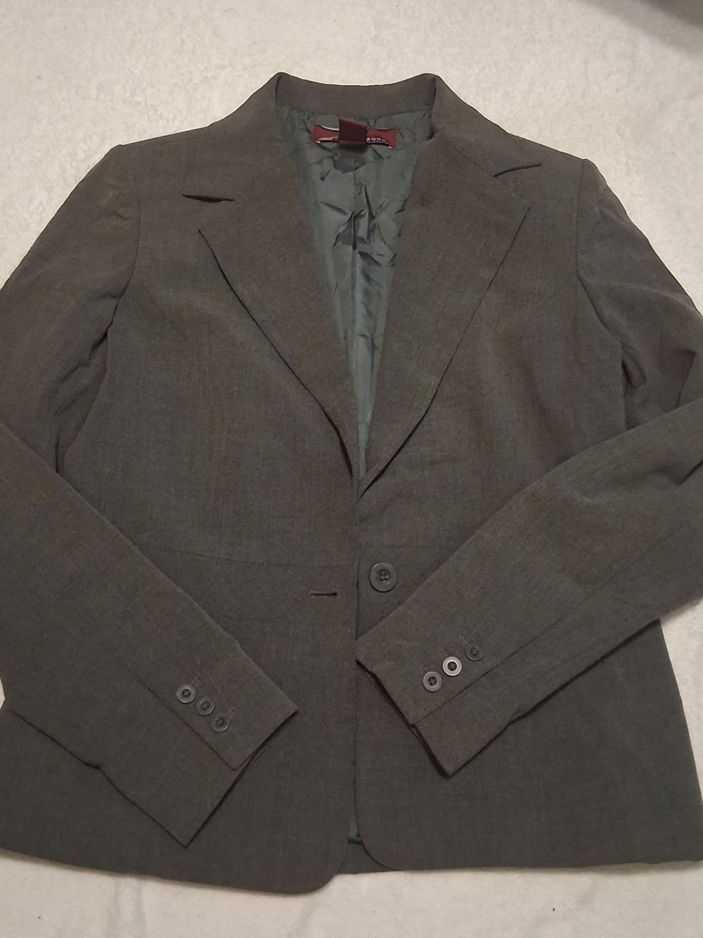Merona Charcoal Gray Women's Single-Button Blazer